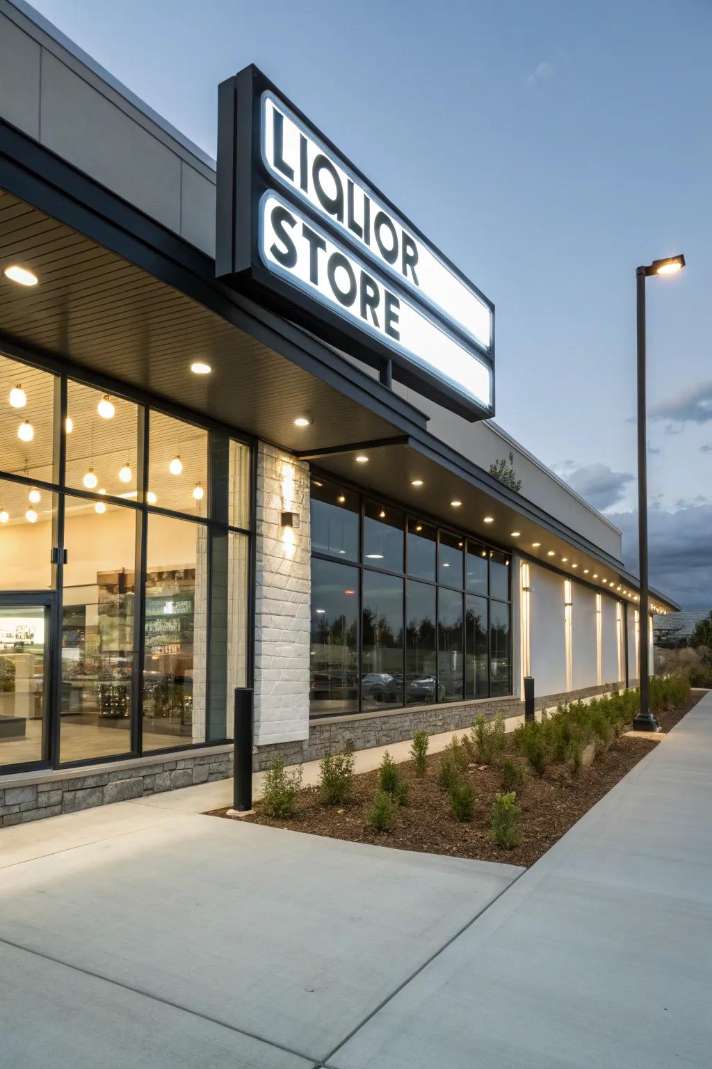 LED lighting infuses your signage with modern flair.