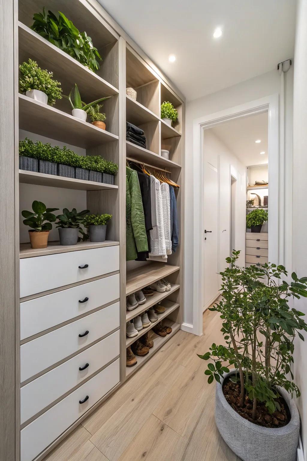 Greenery: freshness and warmth.