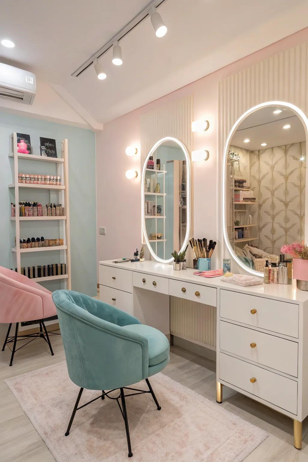 A soft color palette establishes a calming mood.