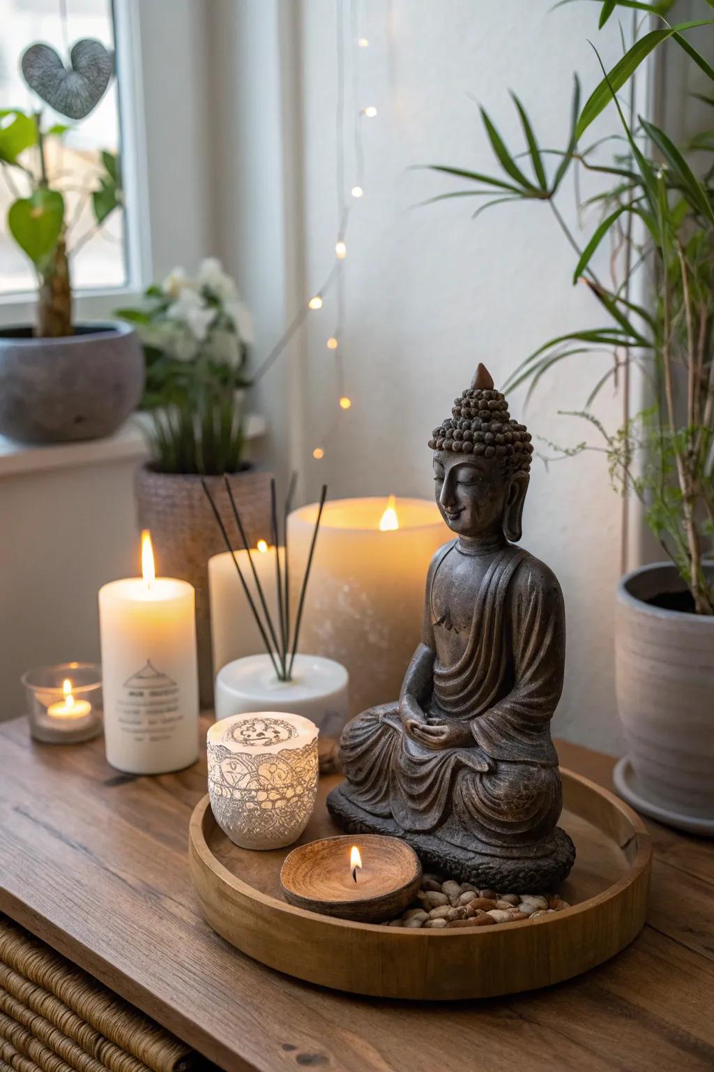 Ornamental features can contribute a tailored element to your meditation space.