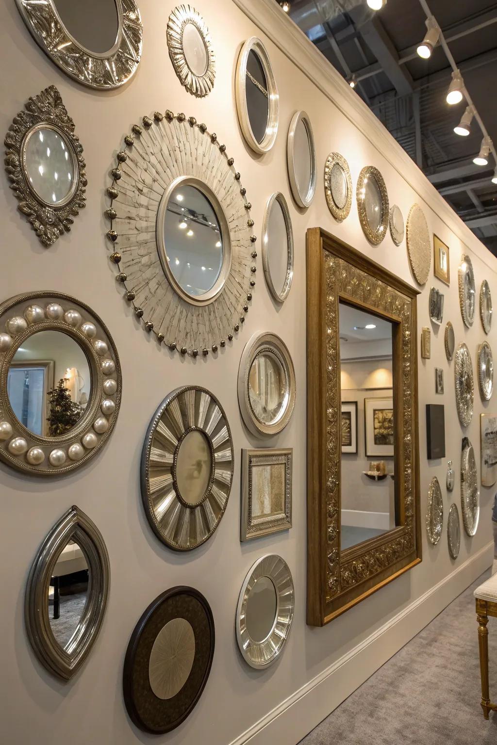 A glass array wall contributes persona and visual fascination.