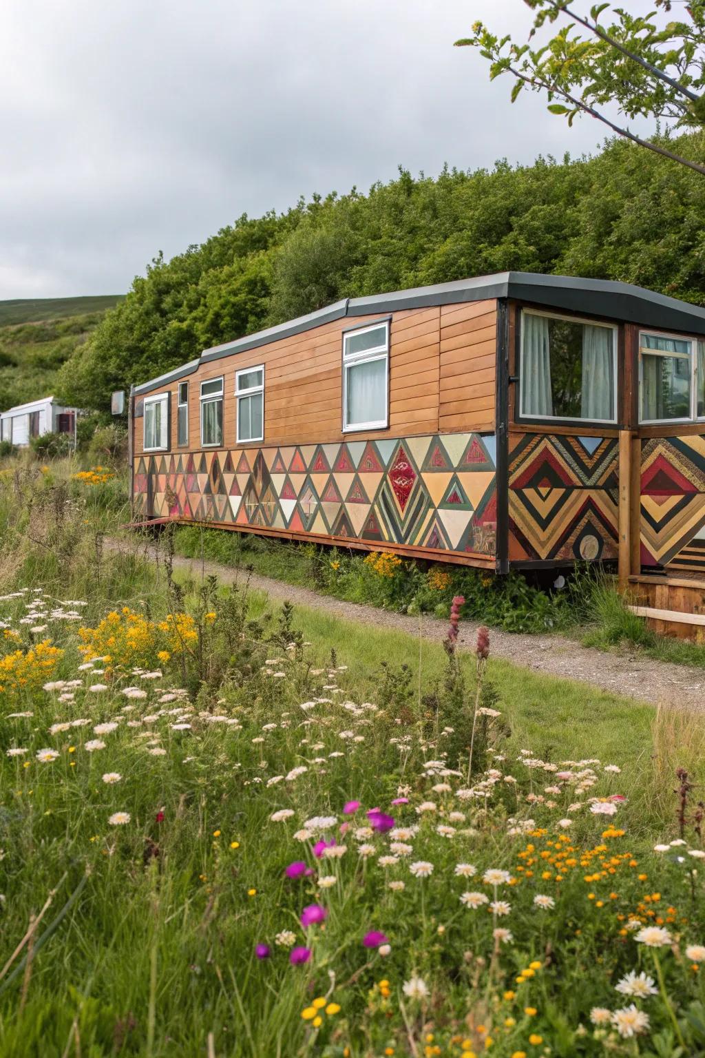 Geometric patterns turn your wood skirting into an unforgettable architectural feature.