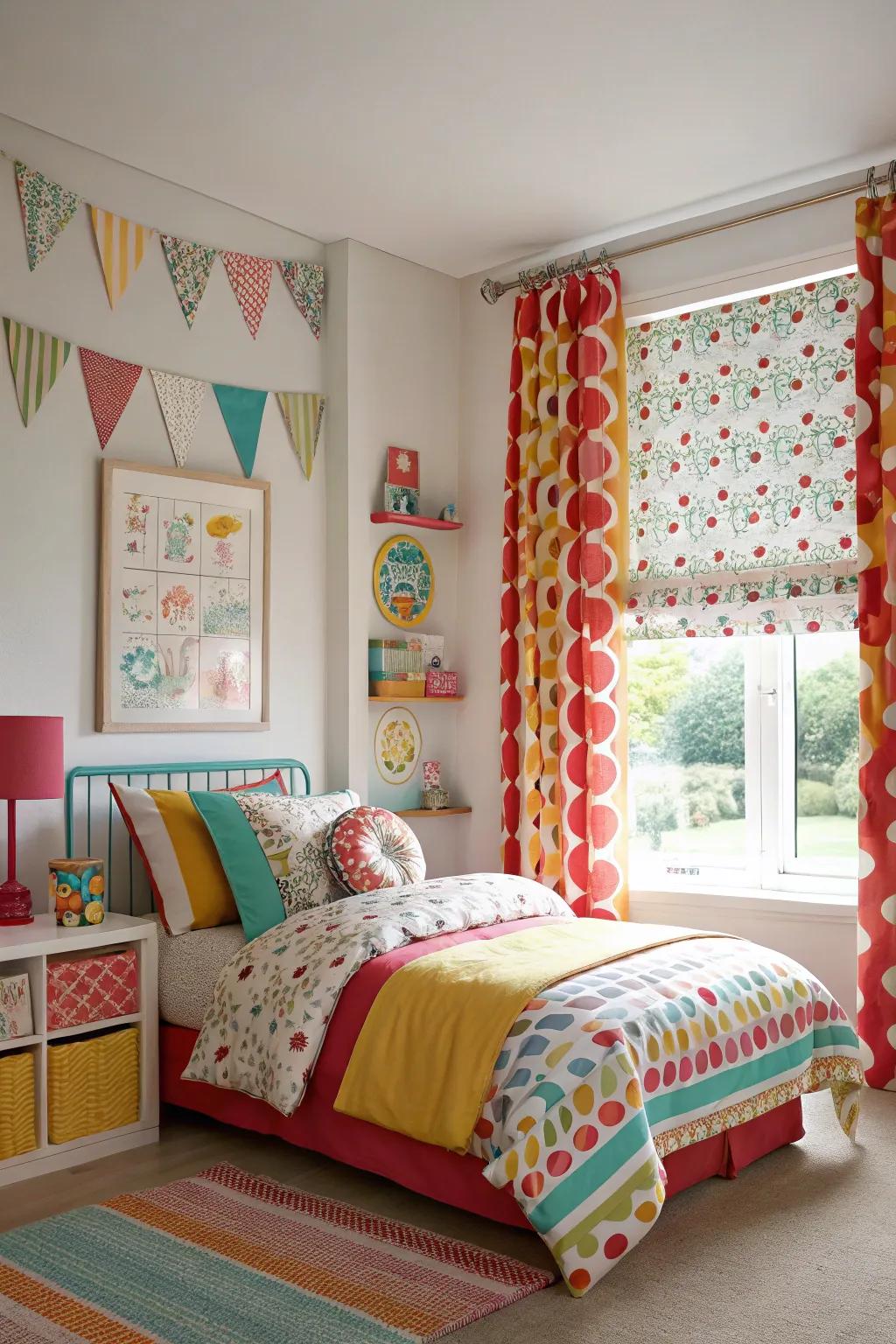 Bold patterned blinds for a statement look