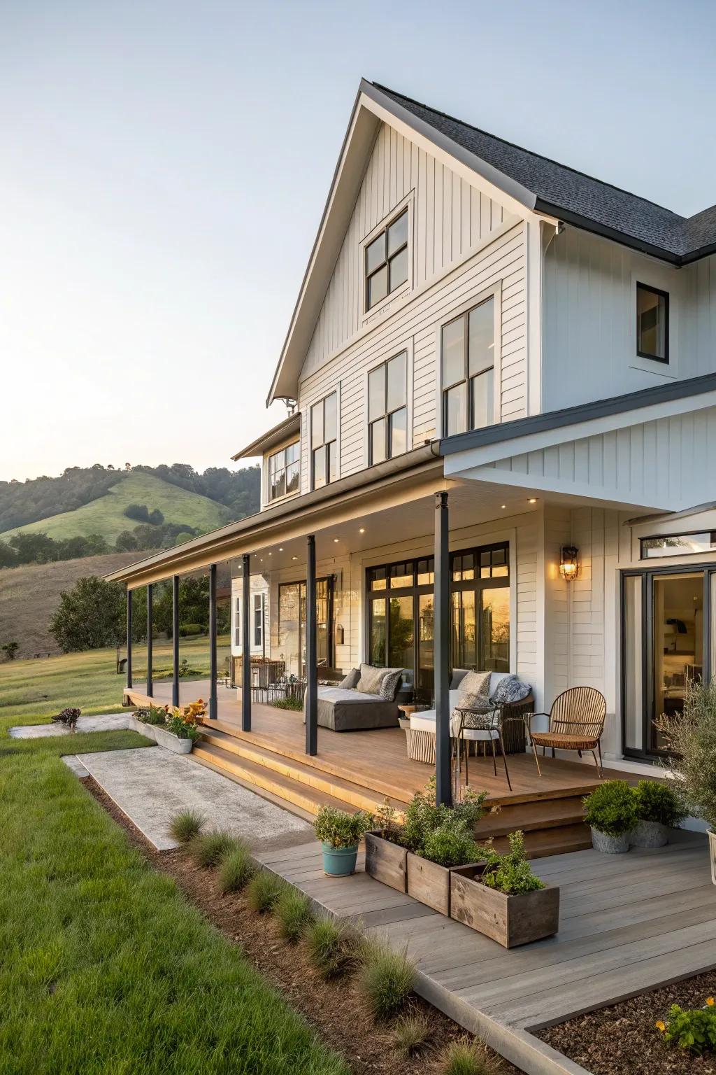 Inviting embrace: A deck that inspires both relaxation and gathering.