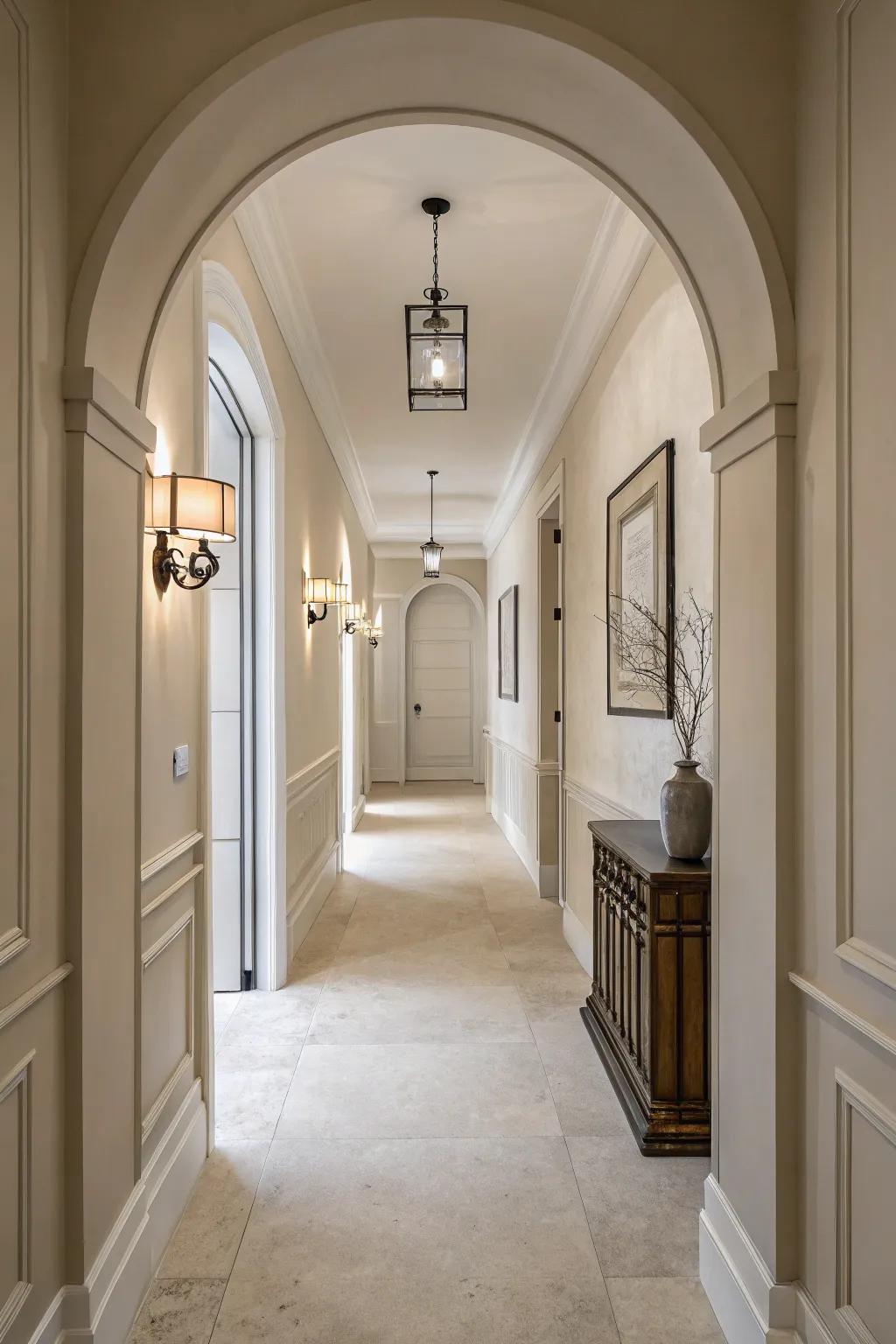 A simple design emphasizes the building and color scheme.