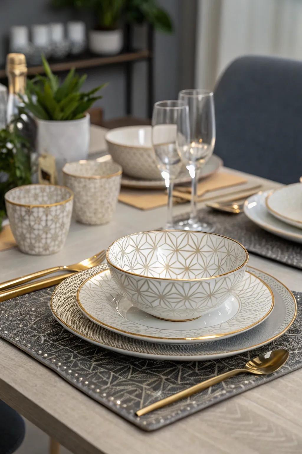 Remarkable tableware enhances flair to any meal.