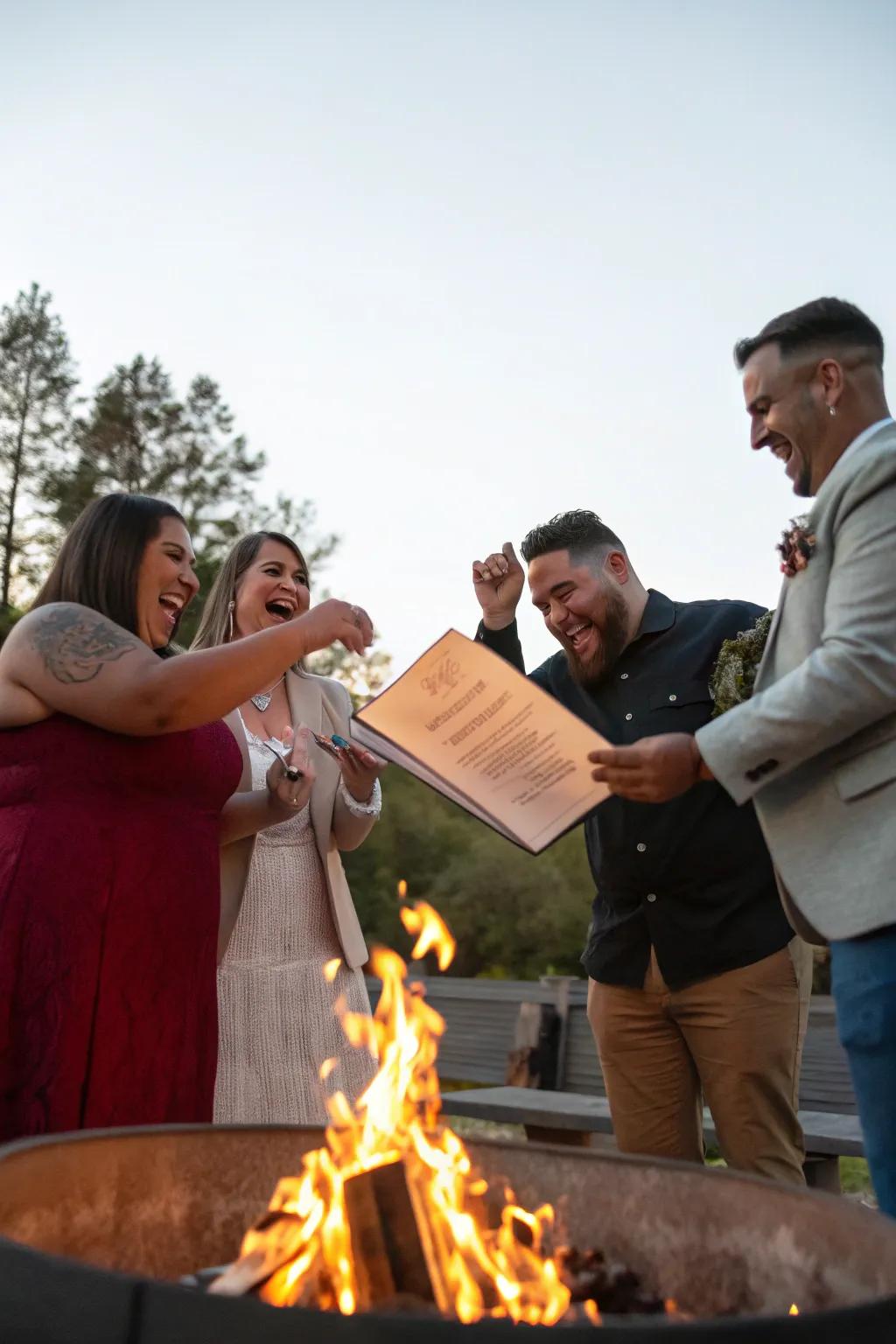 Symbolically incinerate your mortgage for a fresh start.