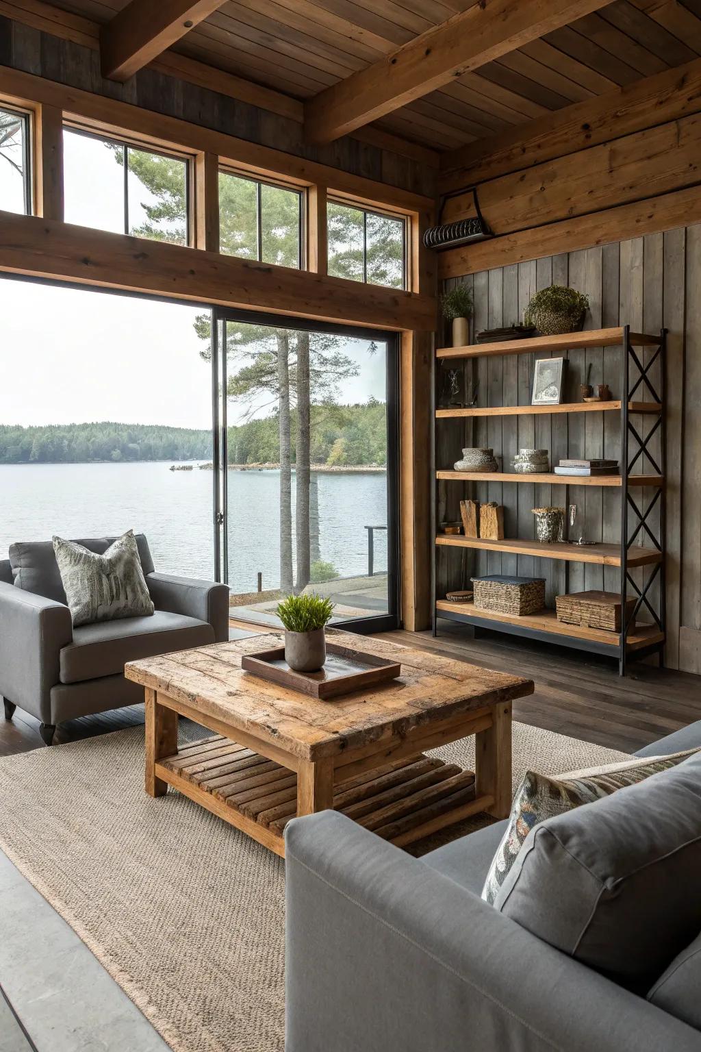 A blend of countryside and contemporary styles.