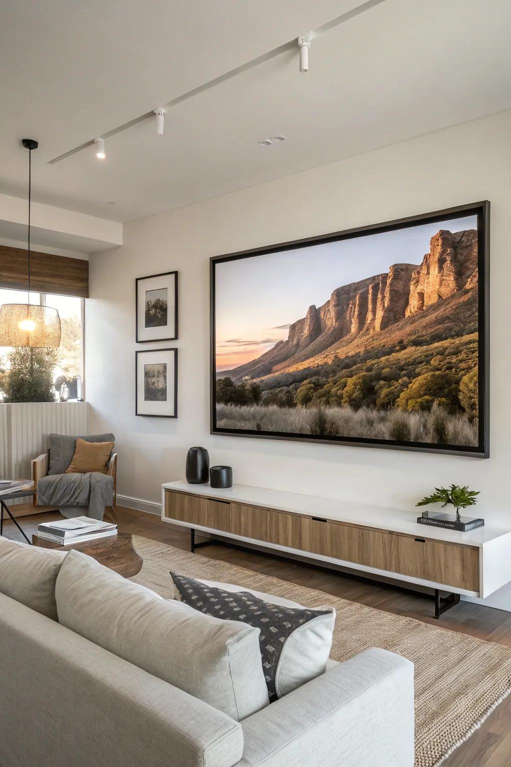 Wall art that brings character and individuality to a residence.