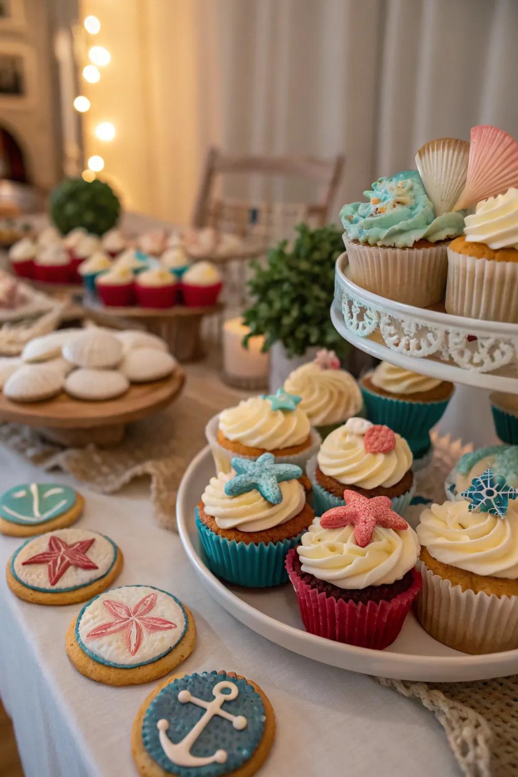 Sweet goodies possessing an aquatic twist.