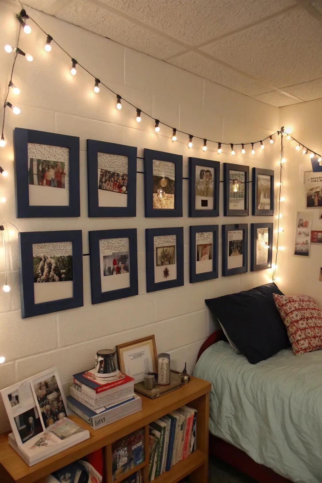Customize your setting with a photo display that emphasizes treasured memories.