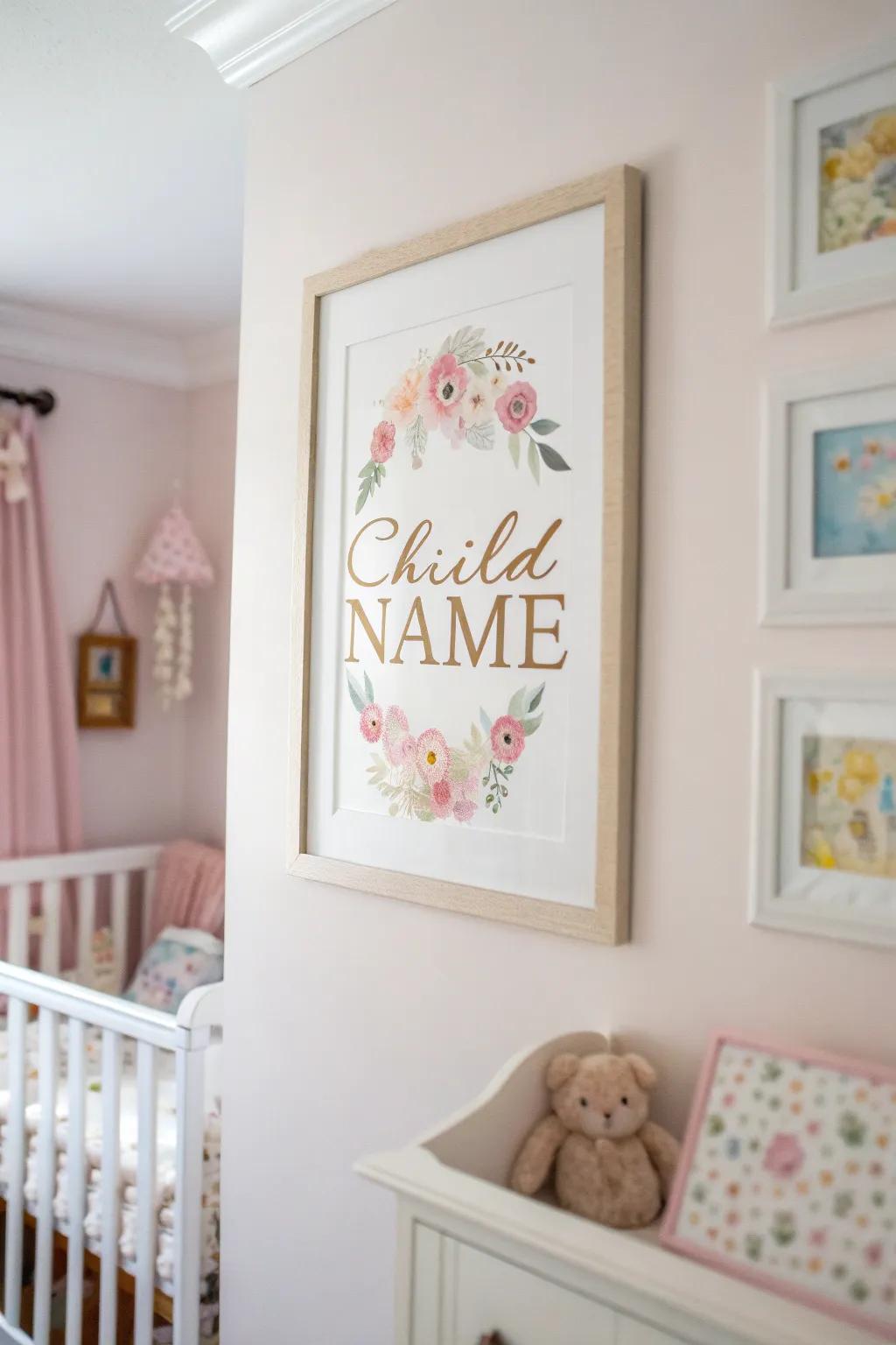Personalized art adds a unique and cherished element.