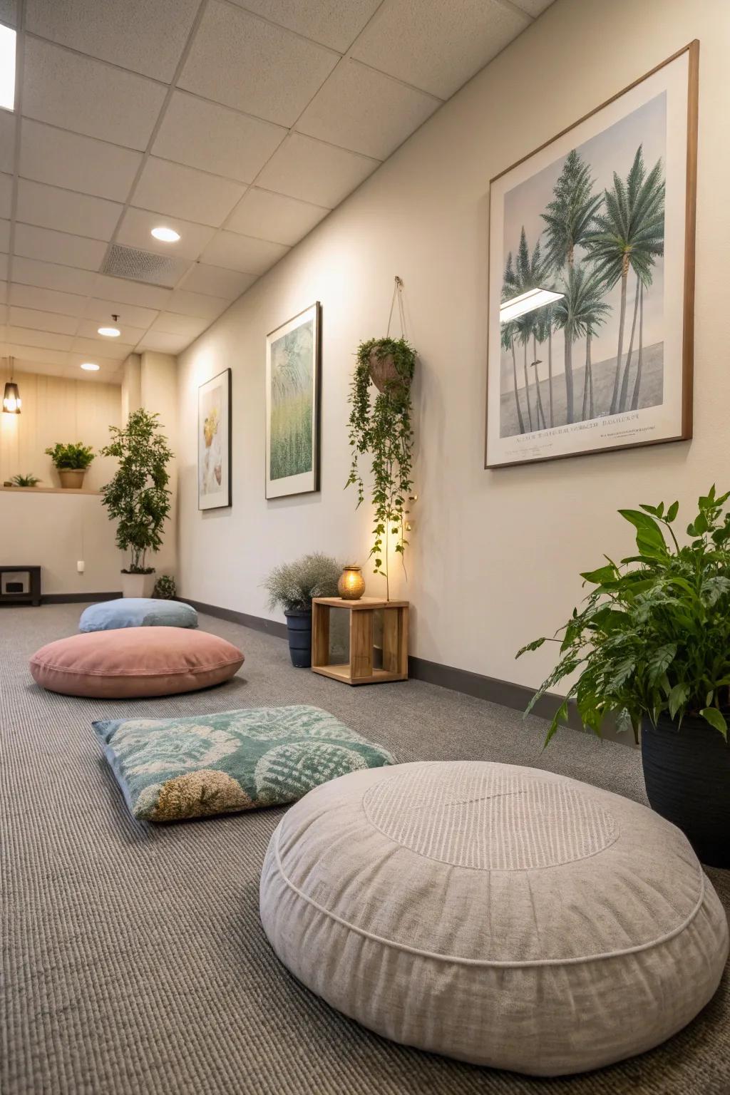 A peaceful space for mindfulness.