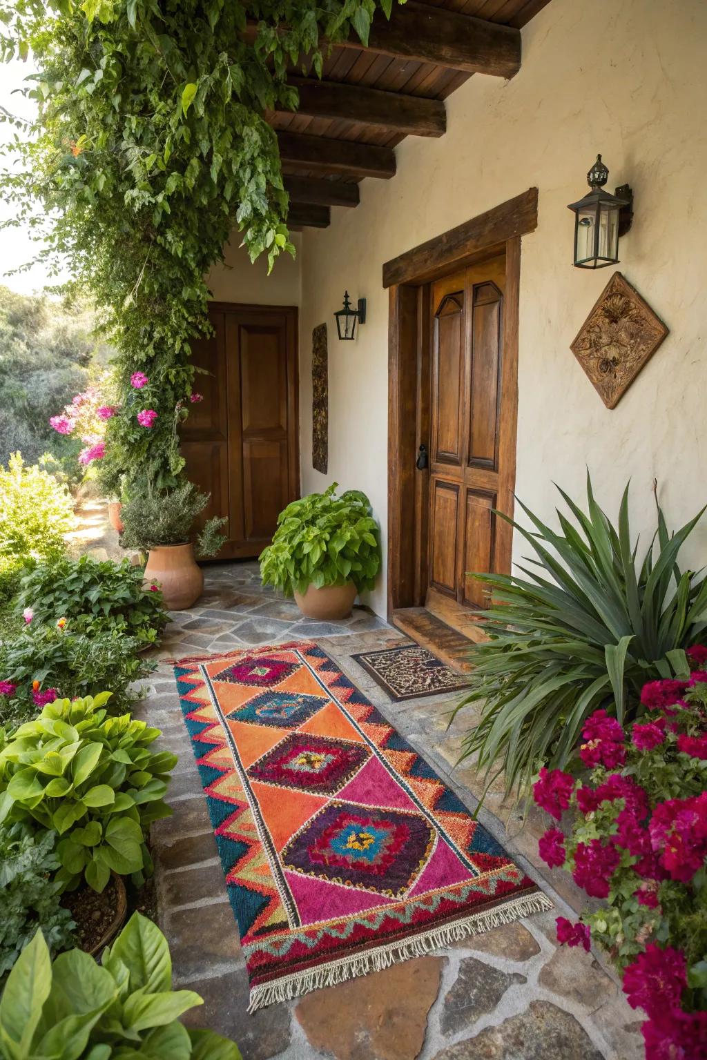 An outdoor covering adds comfort and style, making your entryway feel more inviting.