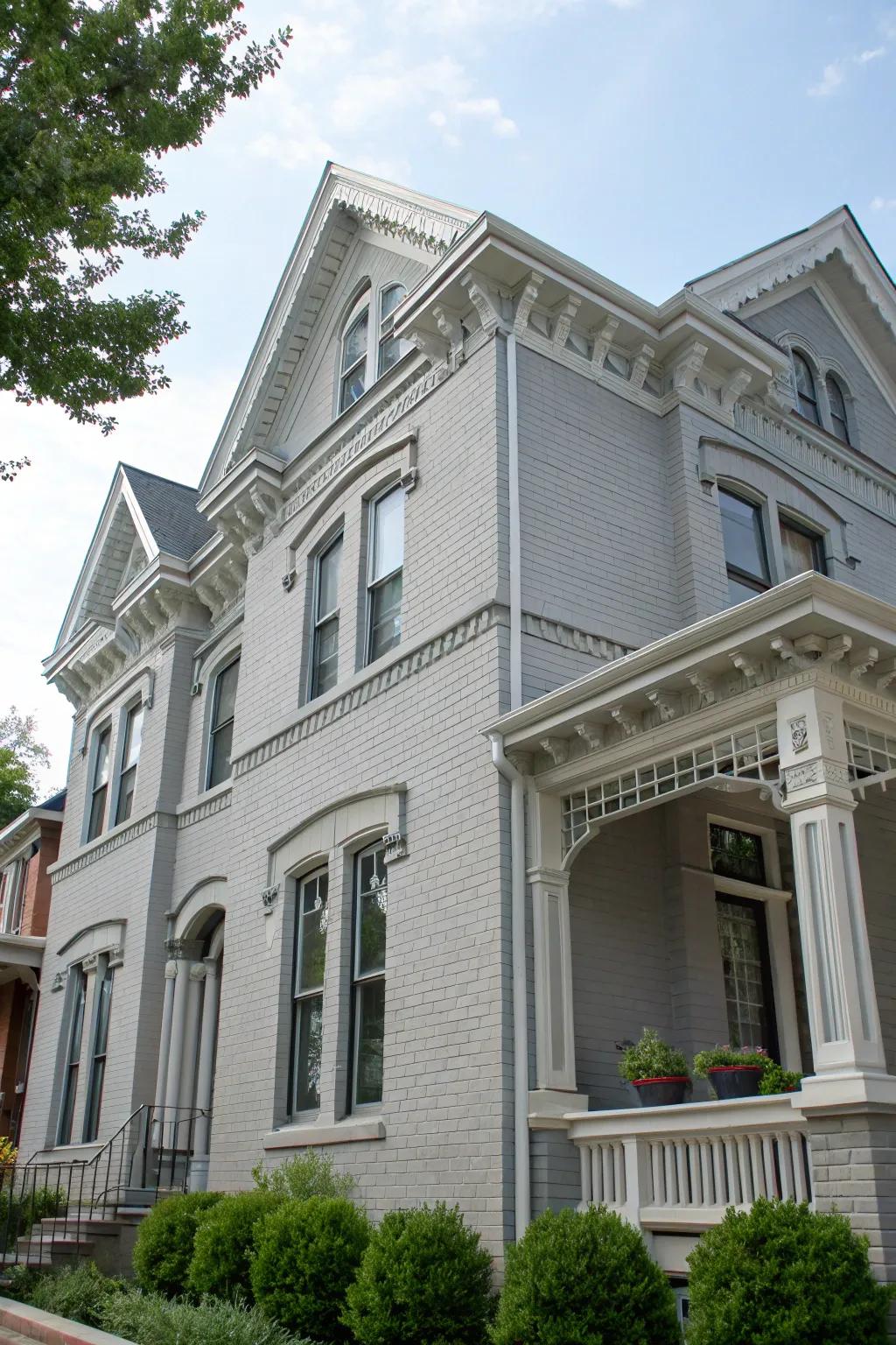 Timeless gray provides a subtle and refined appearance.