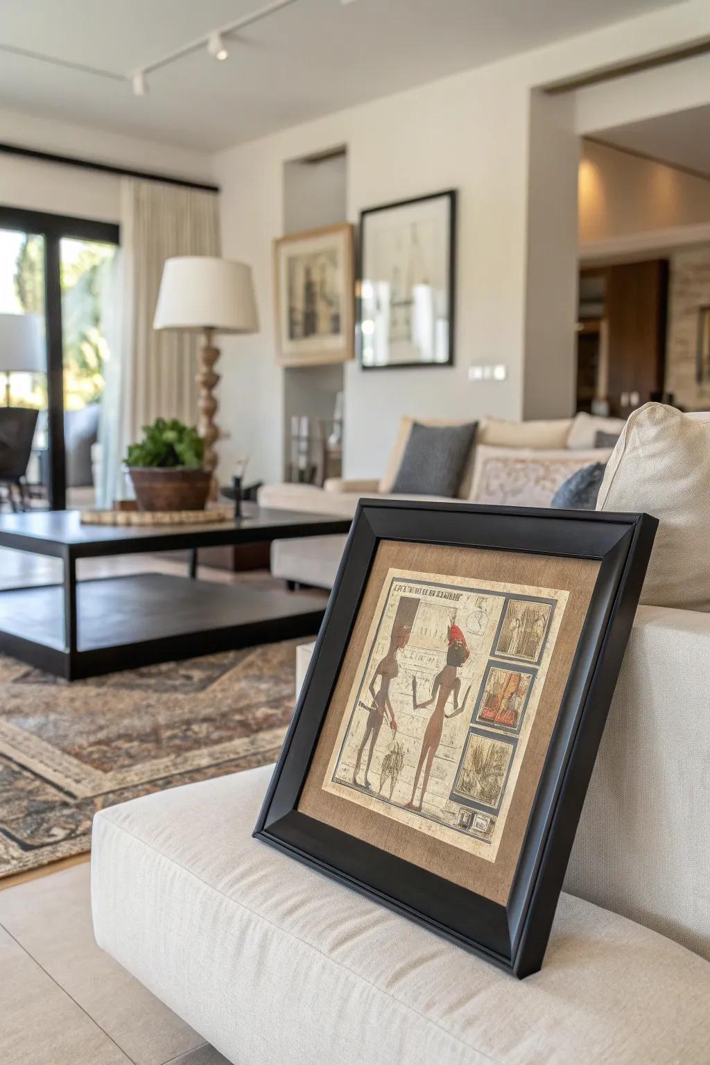 Minimalist framing adds a modern touch.