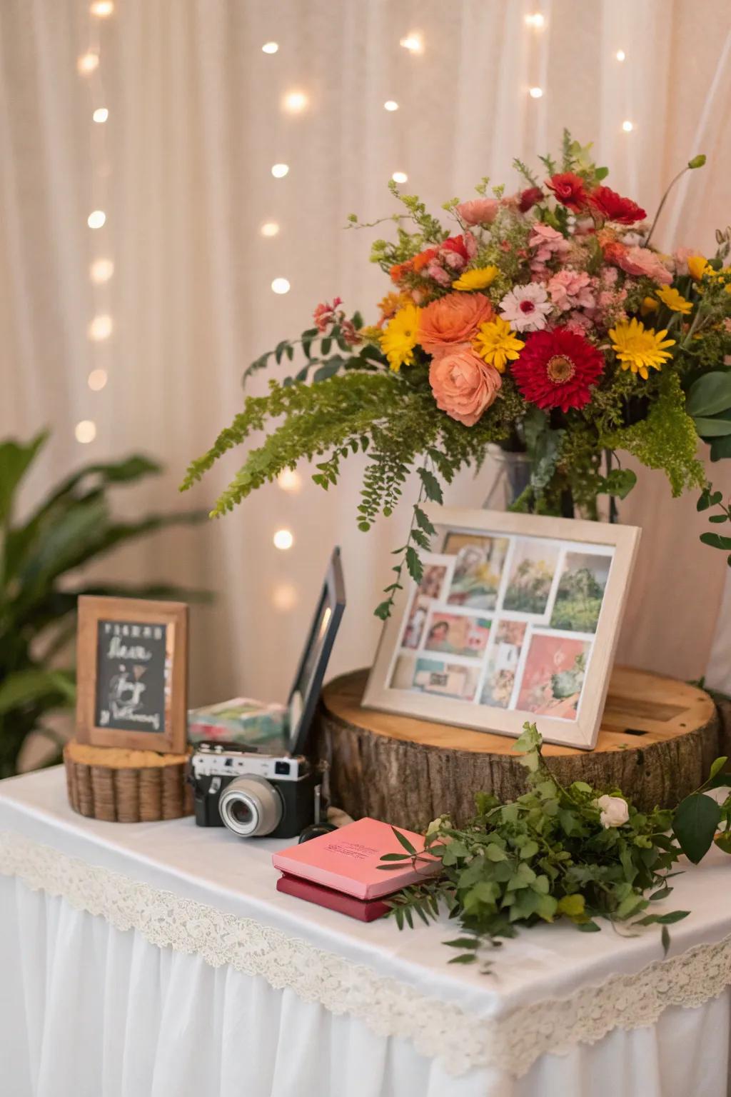 Flower decor brings sophistication and vibrancy to your arrangement.