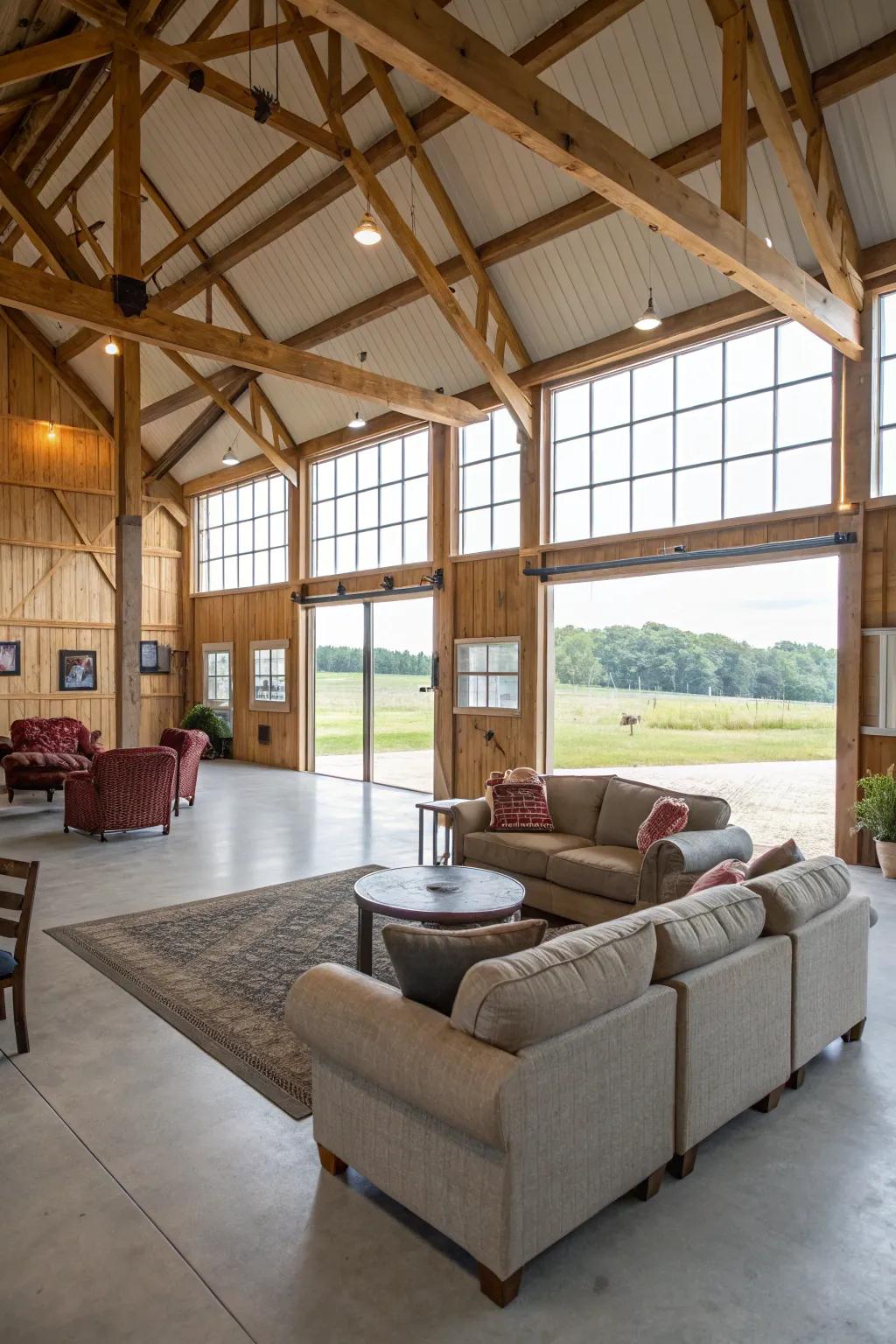 An open design delivers versatility and a welcoming ambiance.