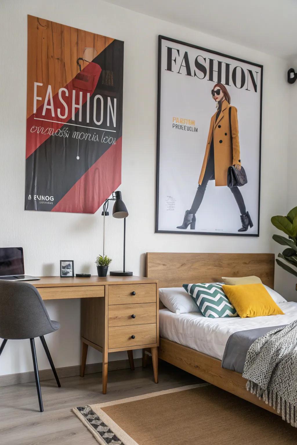 Fashion posters bring a touch of sophistication to any decor.