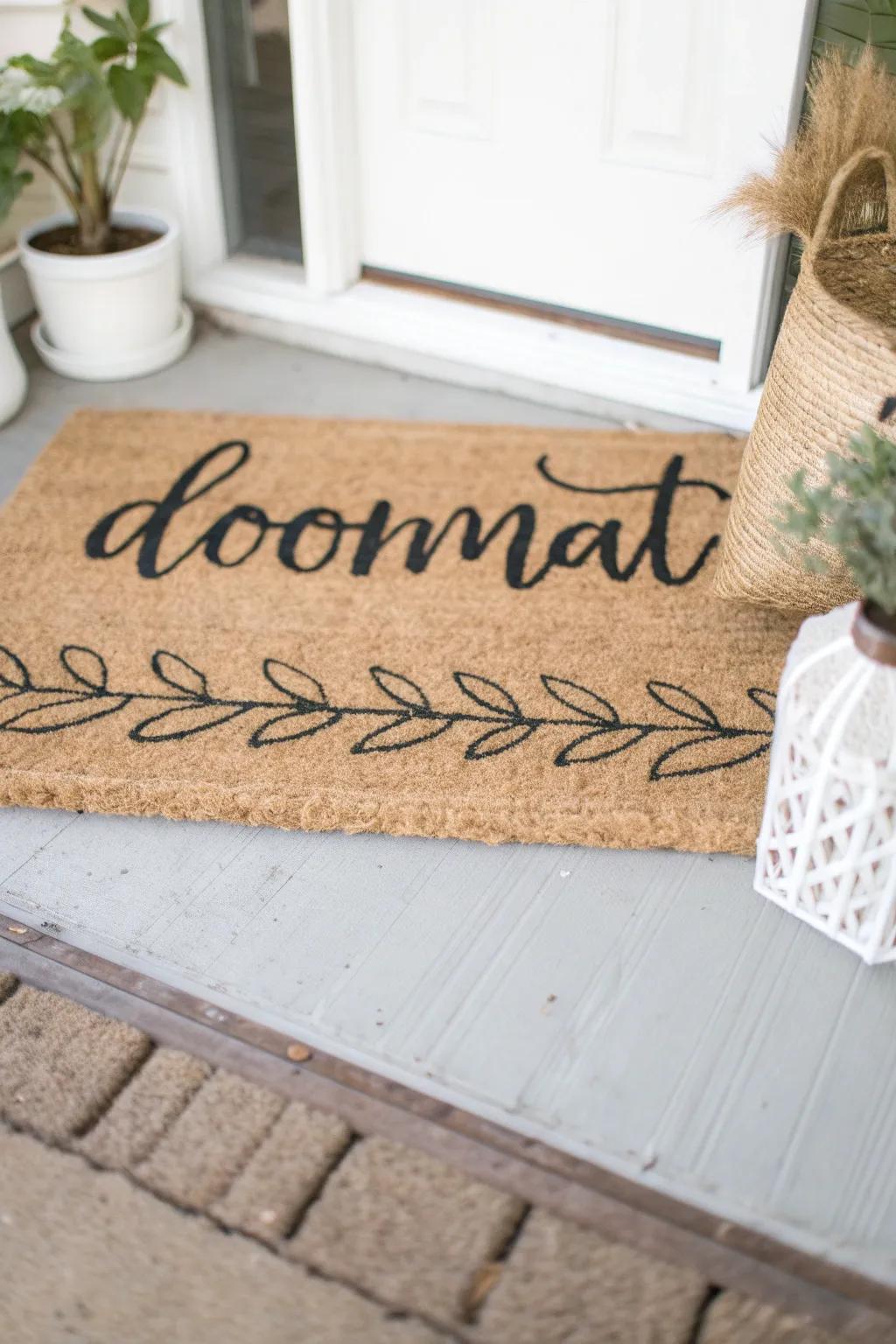 Welcome home in style with a personalized touch!