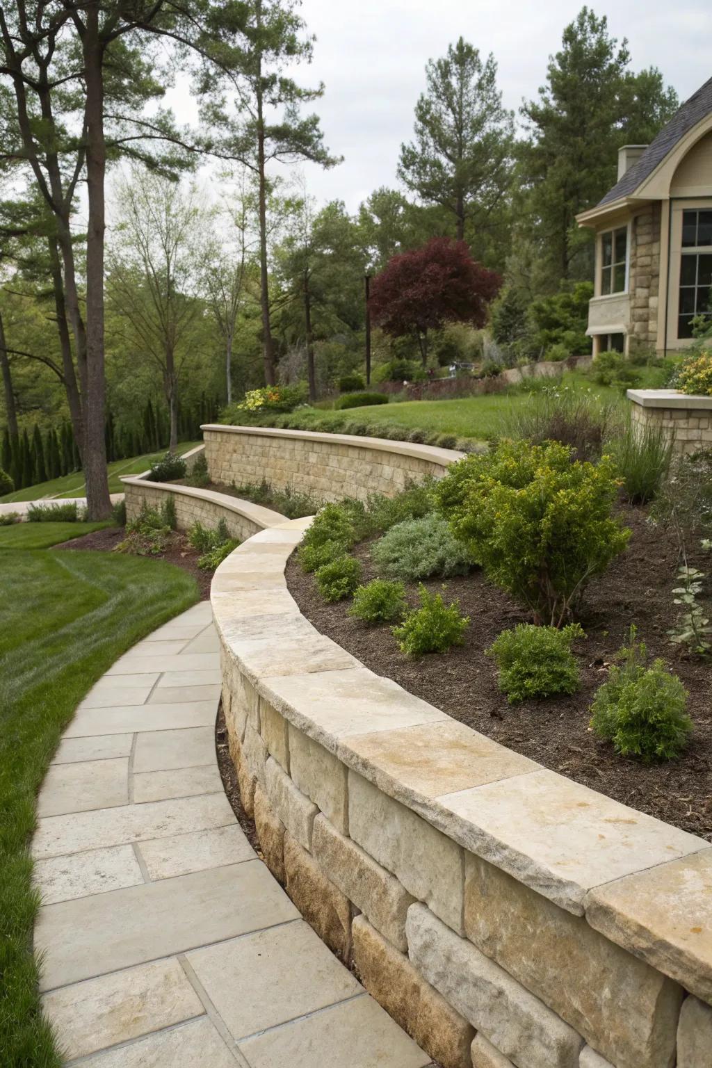 The bullnose caps offer a delicate, elegant finish.