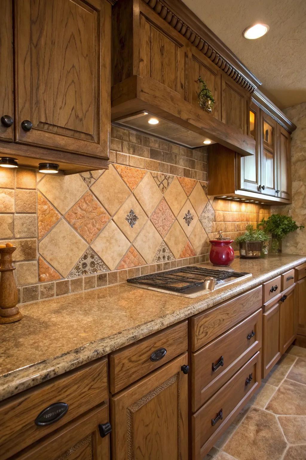 Natural tones fashion a natural and calming kitchen setting.