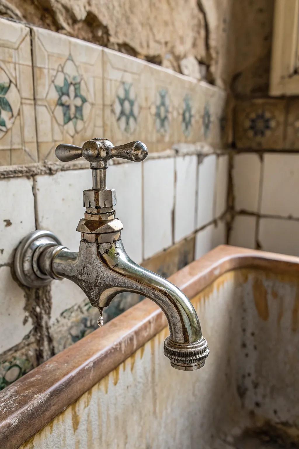Heritage spout taps evoke a sense of history and charm.