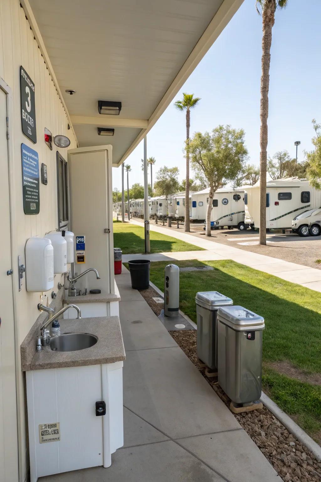 Effective utility spots that boost visitor convenience.