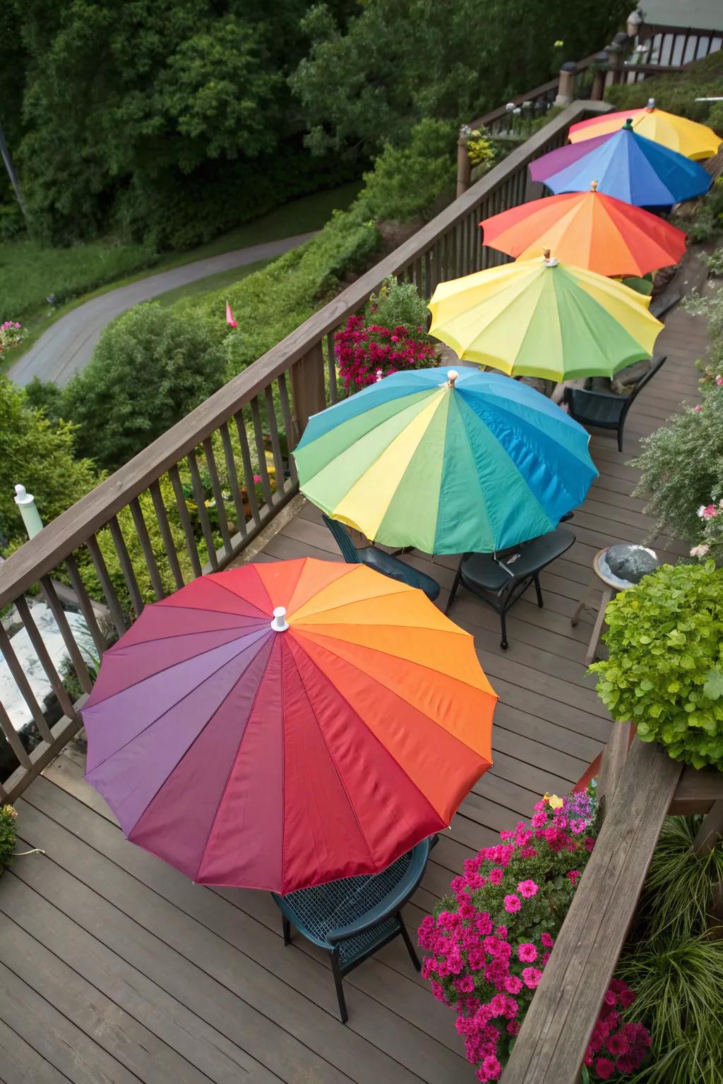 Parasols bring flexible and portable shade.