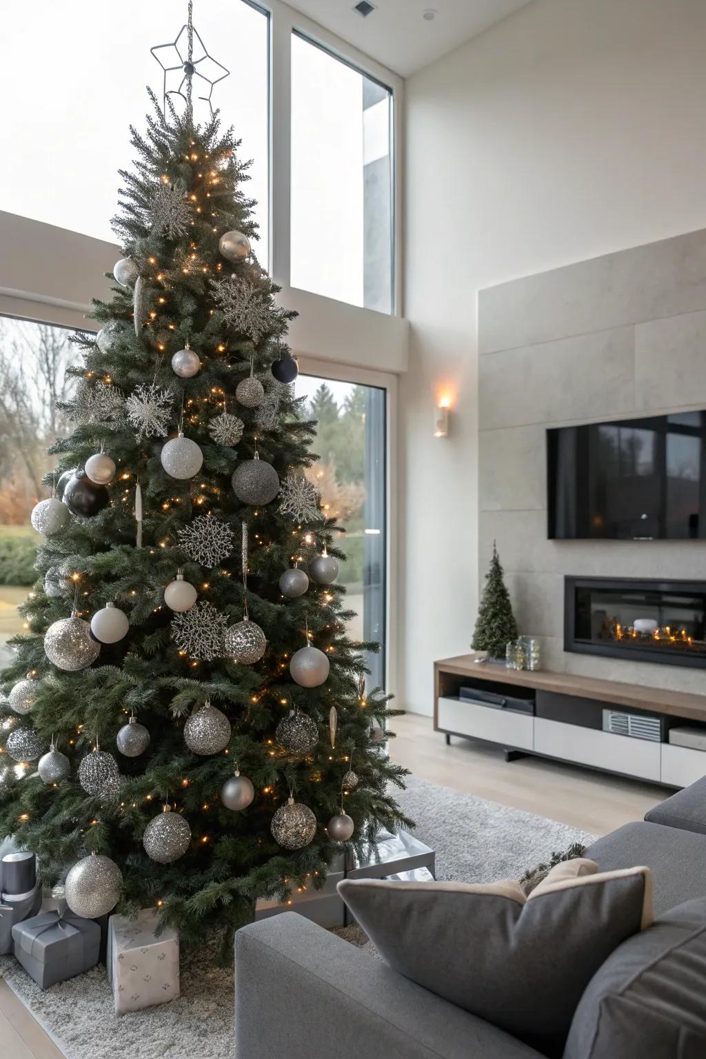 Contemporary grace with understated tones.