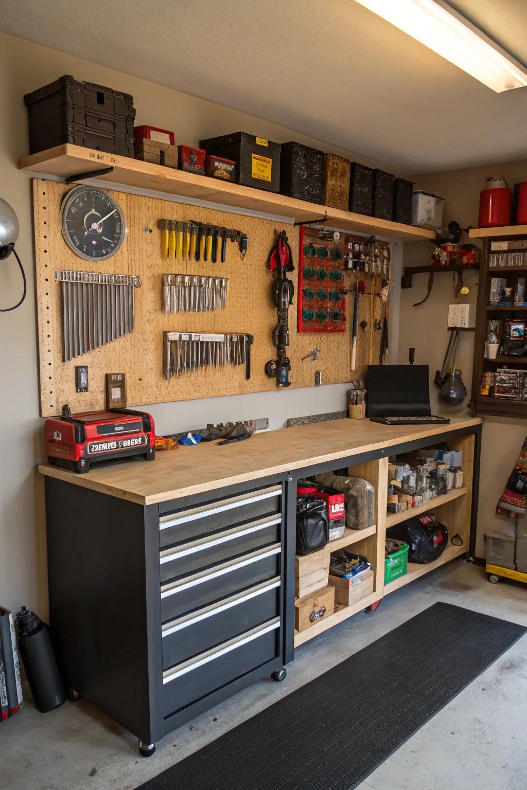 A creative workspace within your personal area.
