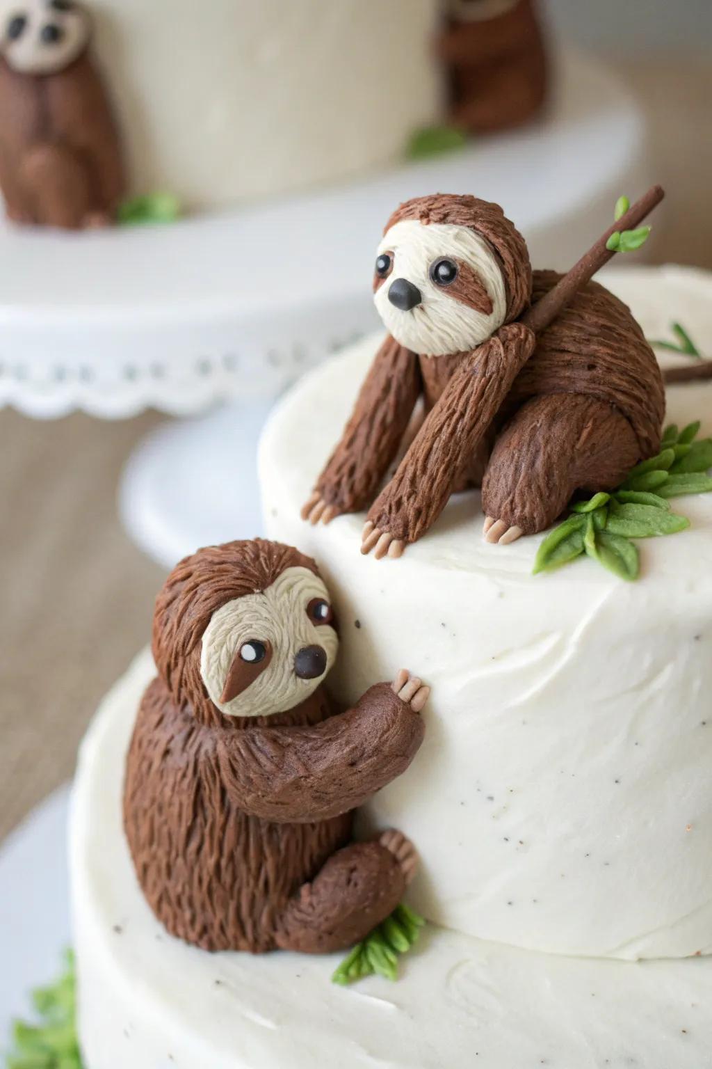 Minuscule slumbering creature toppers bestow charm upon any cake.