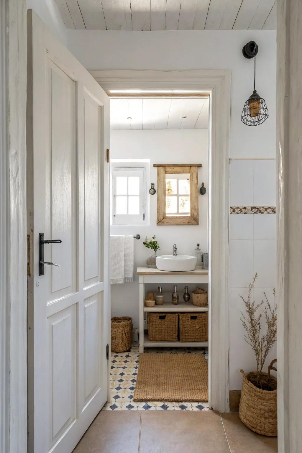 Minimalist doors complement pristine, modern spaces.