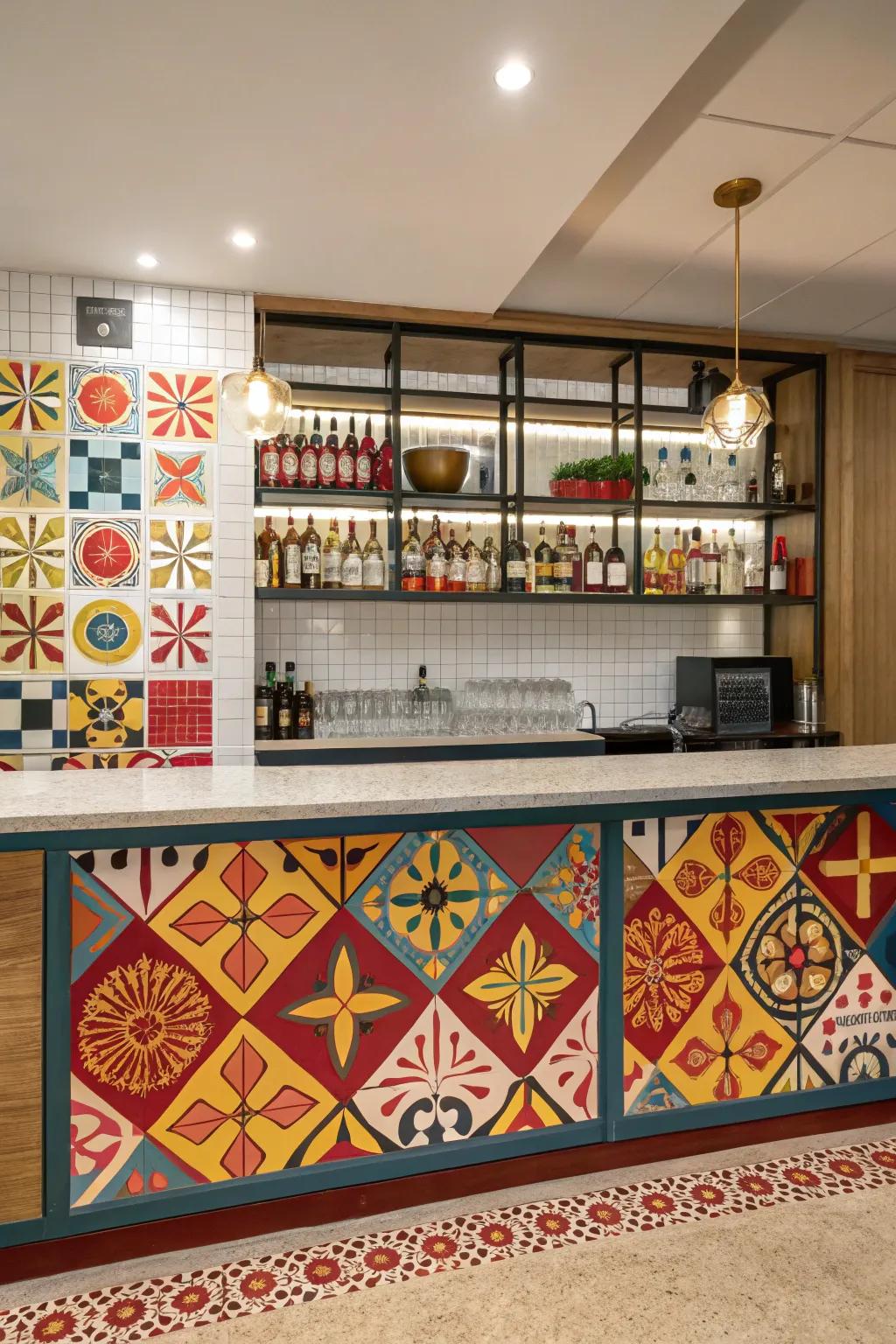 A showstopping panel that personalizes your refreshment station.