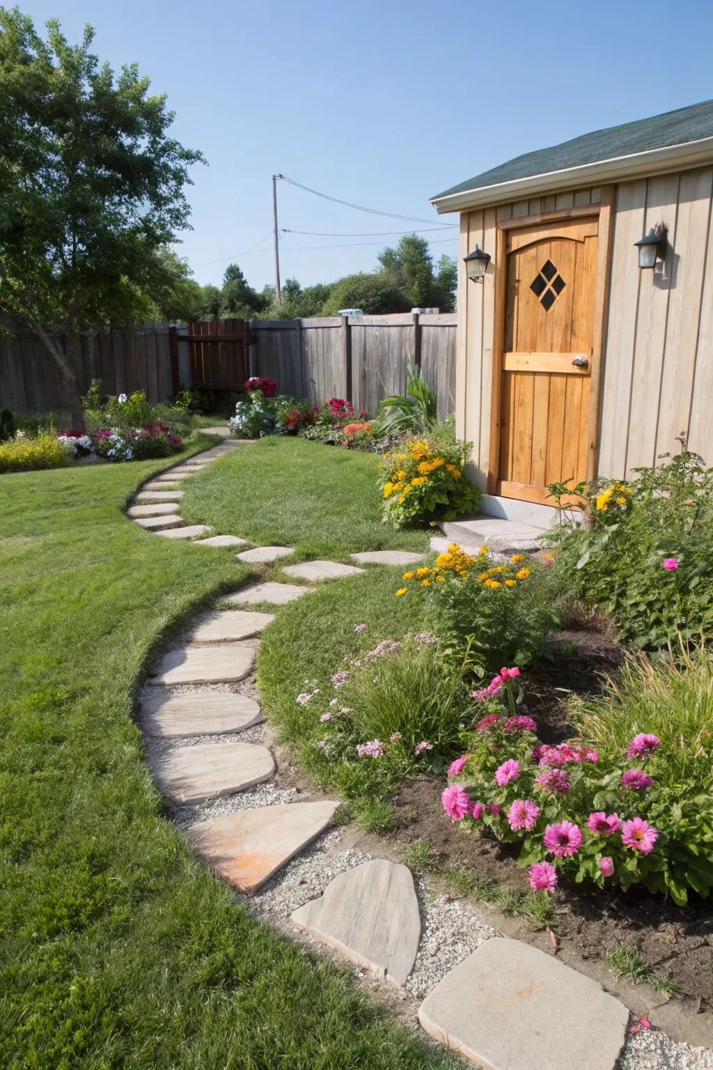 A playful pathway is an invitation to explore.