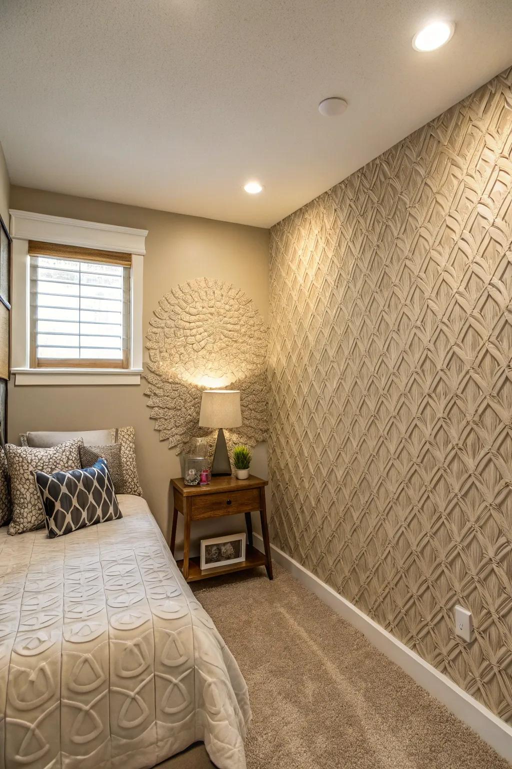 Accent walls add depth and interest.