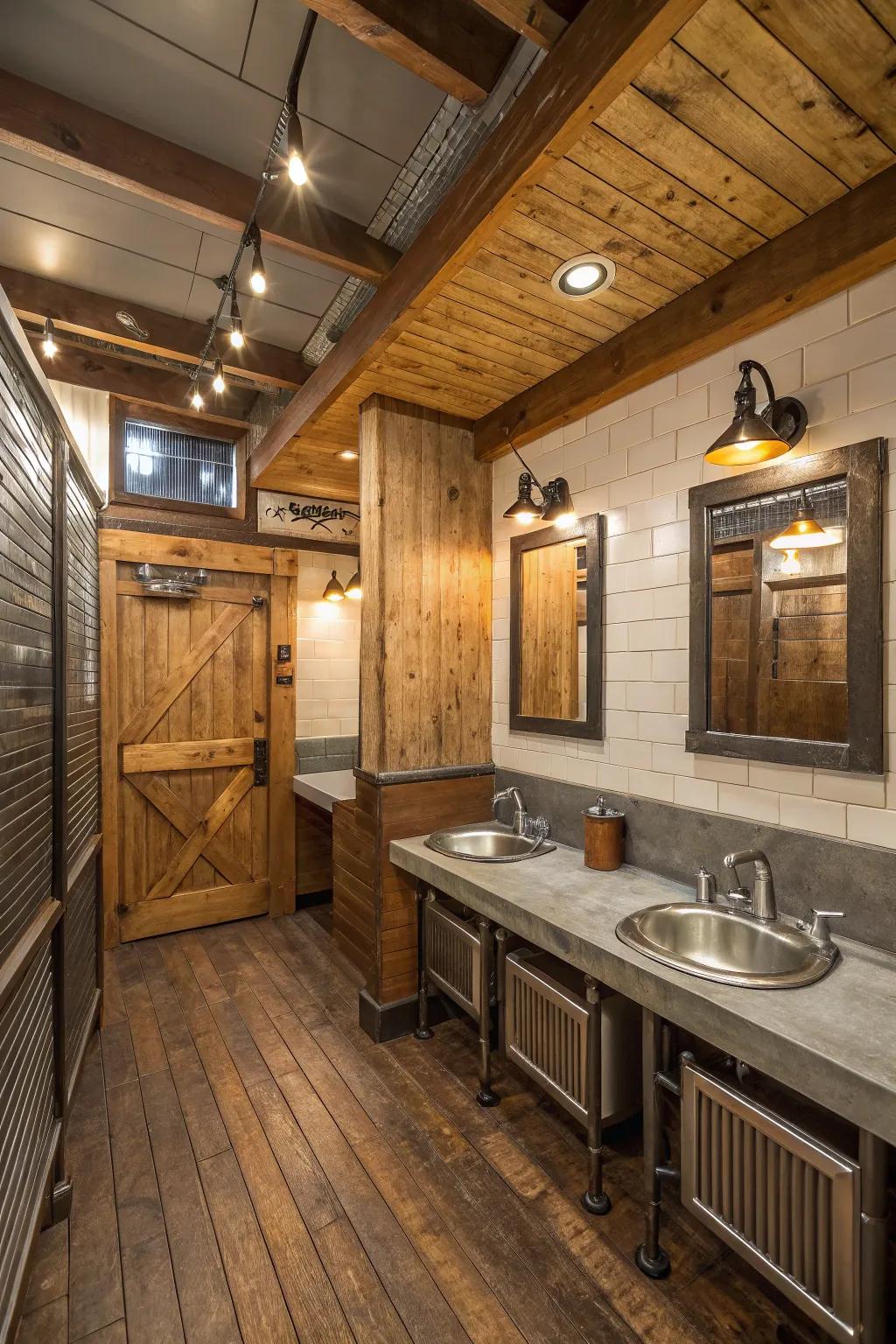 Combining textures adds distinctive appeal.