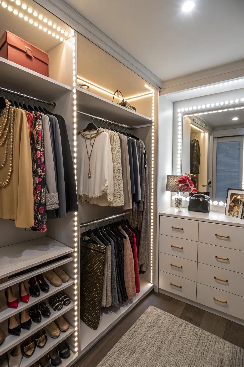 Optimal lighting enhances visibility and design.