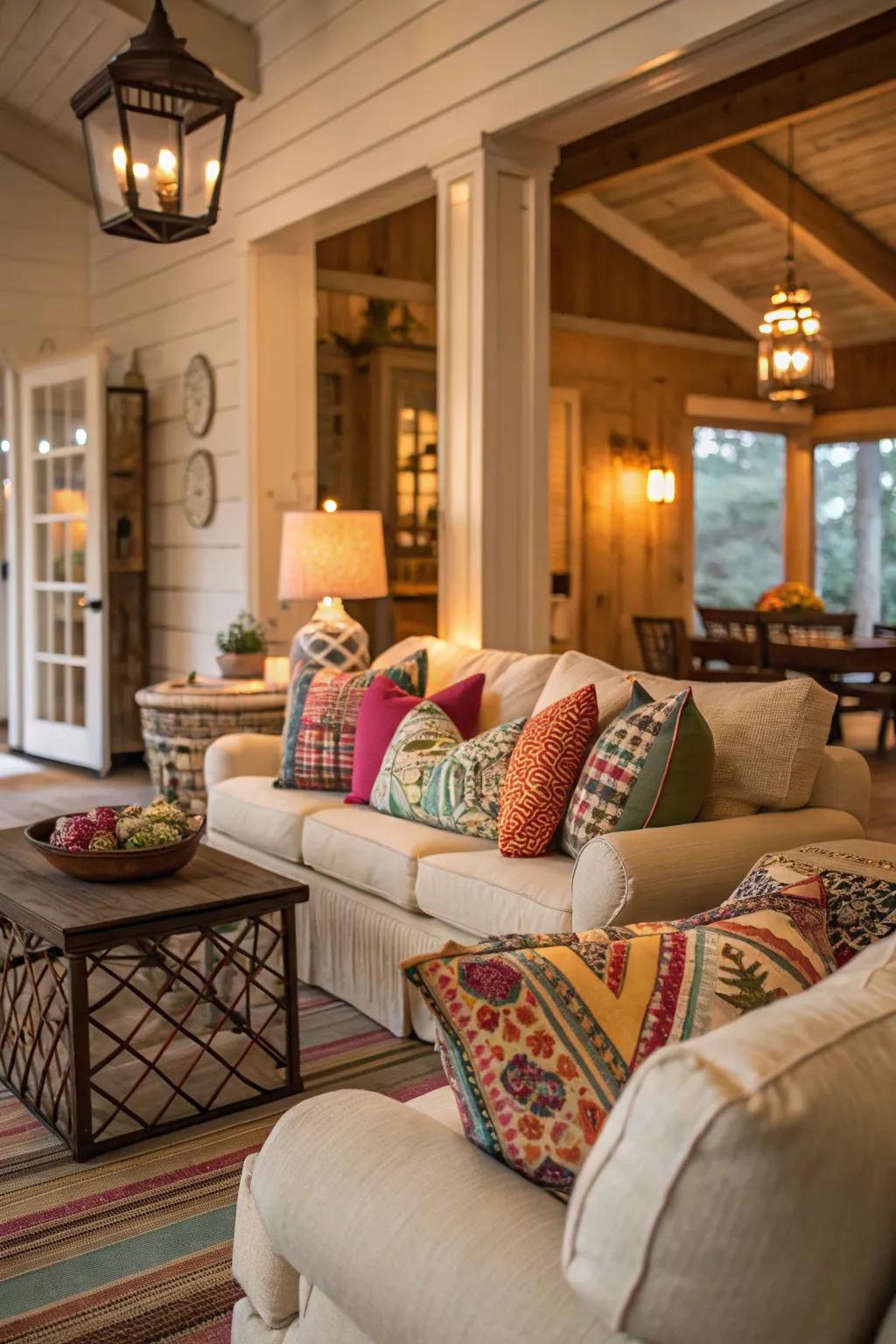 A reposeful sitting space ideal for unwinding in a Southern residence.