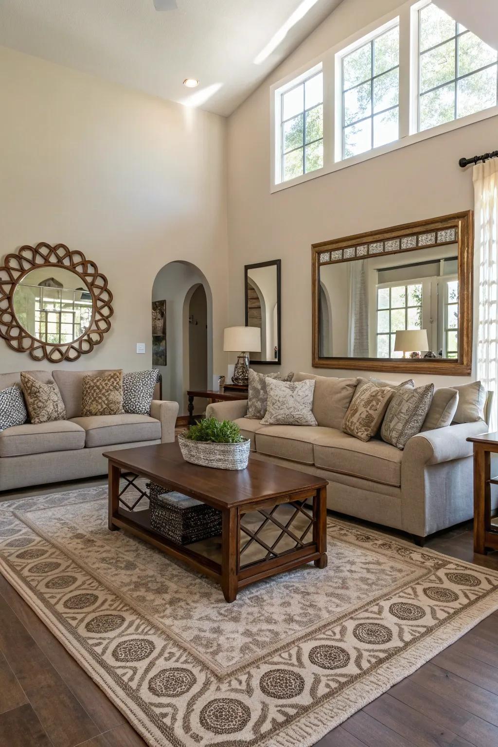 Make your living room seem bigger with smart layout strategies.
