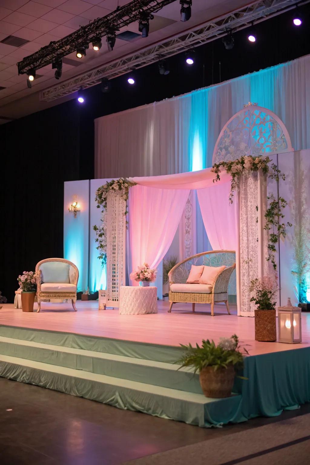 Colors that breathe emotion into the stage.