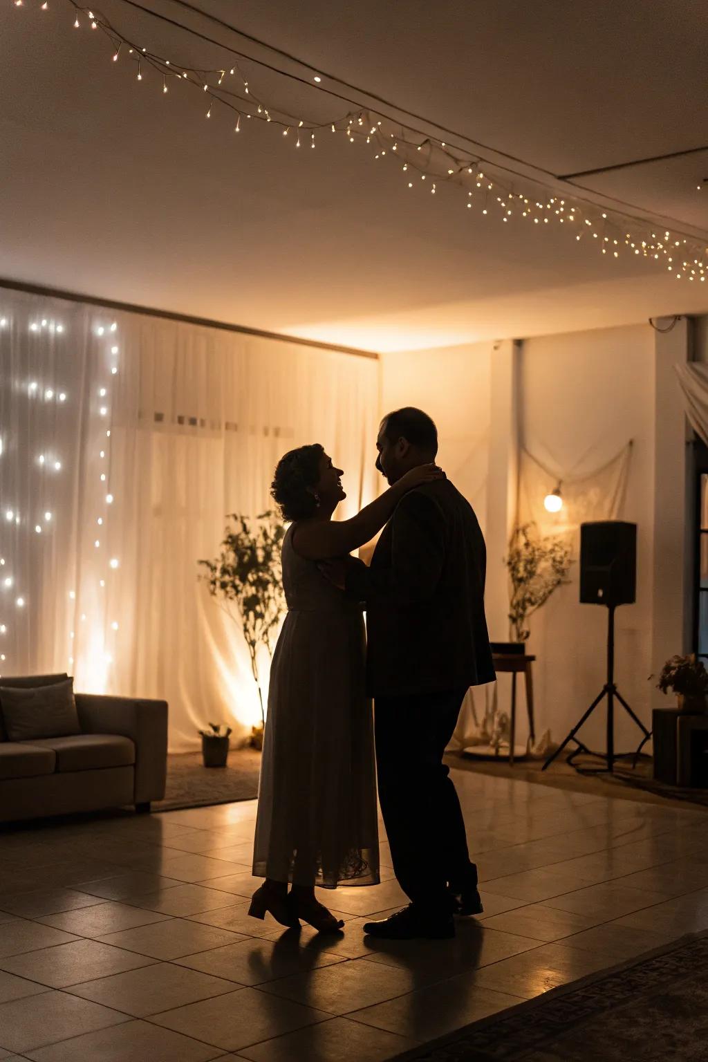 An evening of slow dancing offers an intimate and romantic experience.