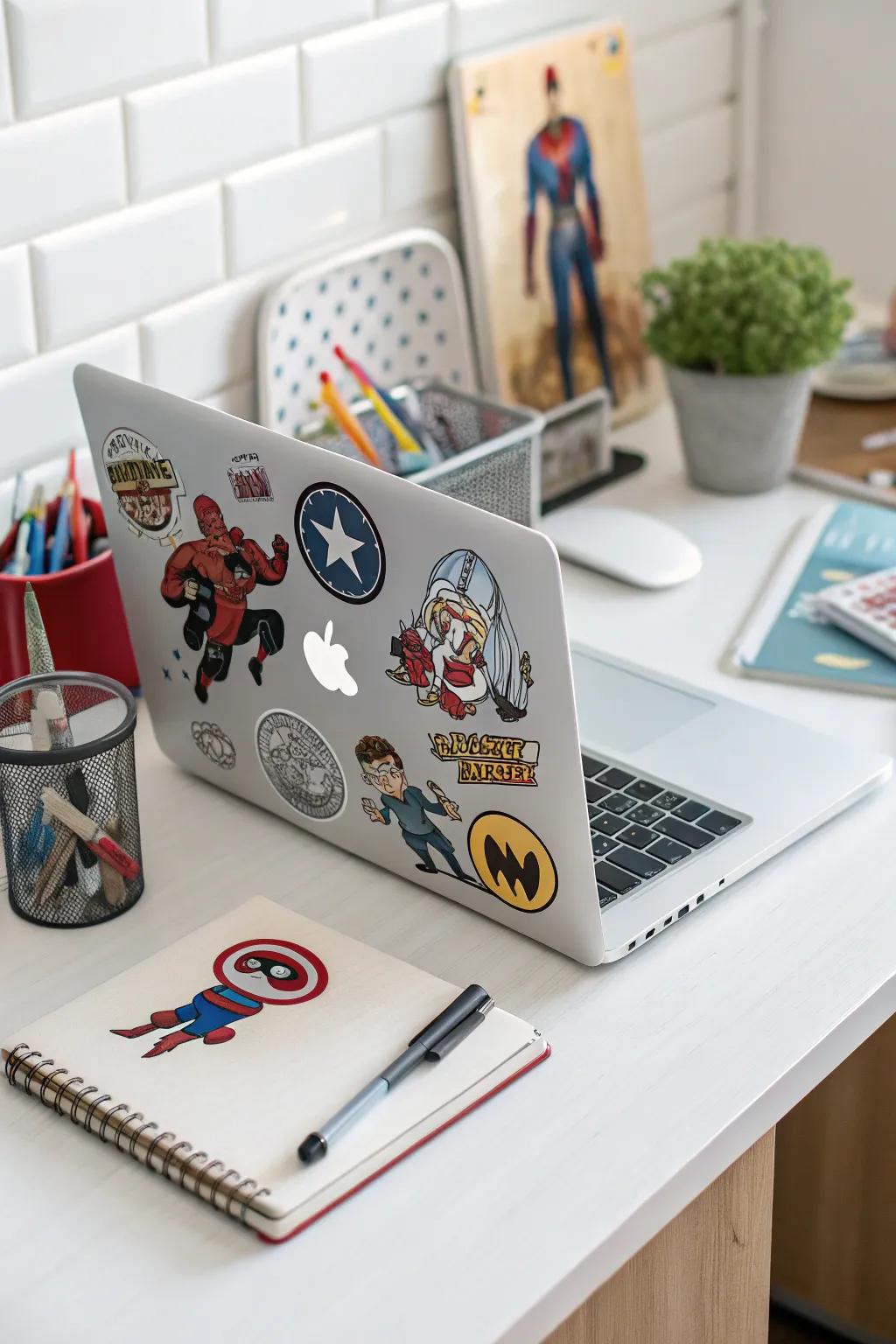 Honor your beloved fandoms through pop-culture-inspired sticker art.