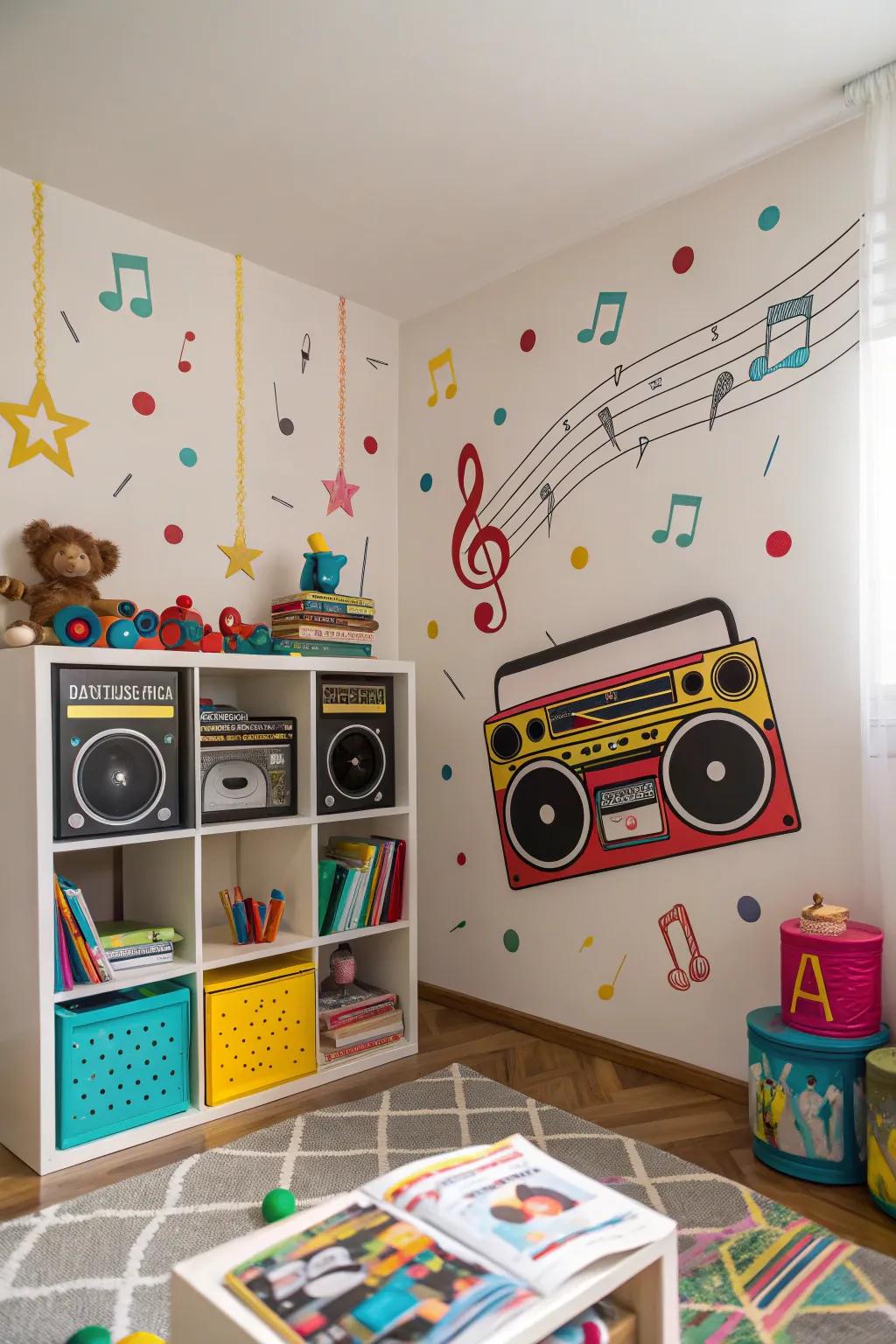 Morph the room into a musical haven.