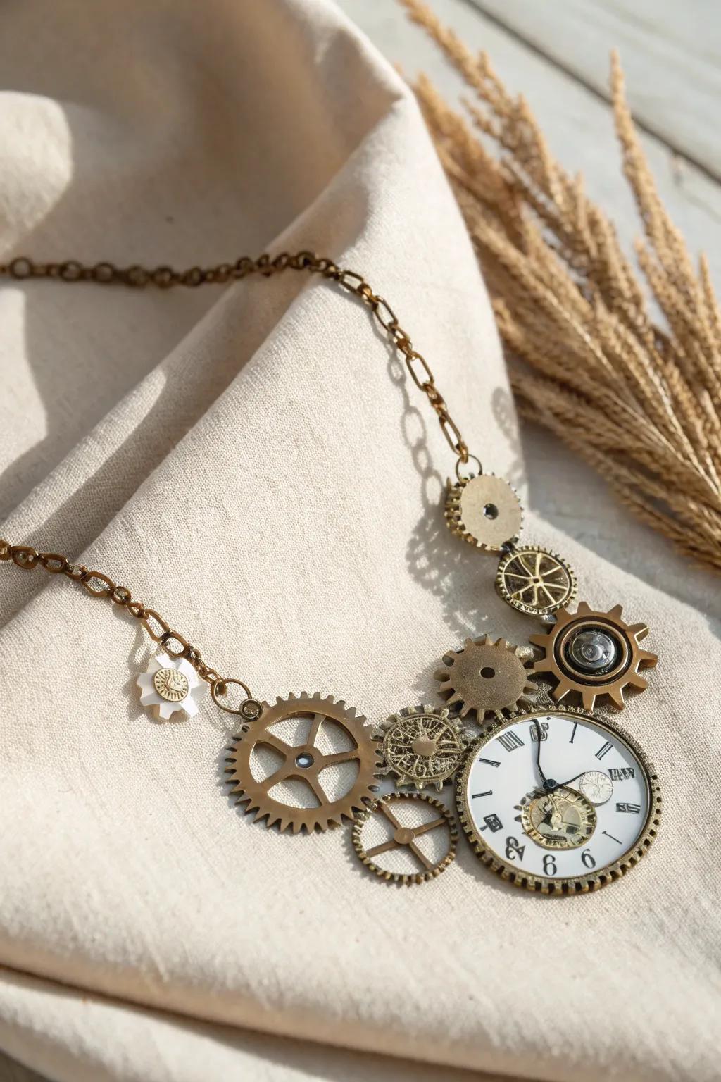 Witness the allure of vintage elegance with steampunk-inspired jewelry&mdash;where past meets future.