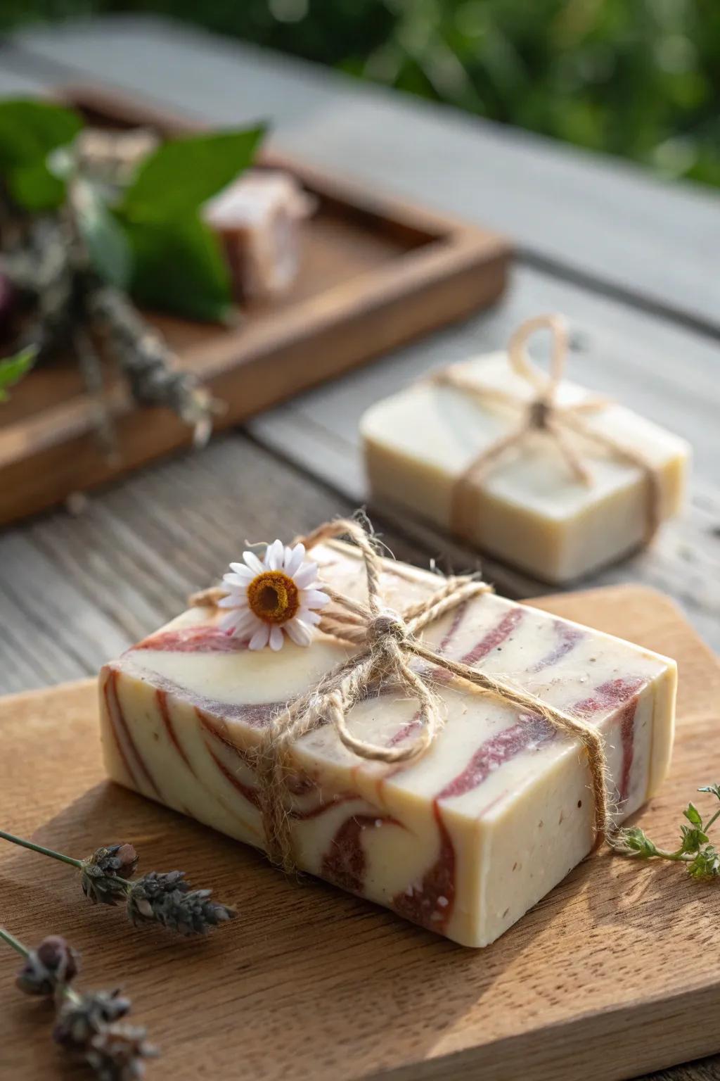 Embrace homespun refinement through bespoke soap that channels countryside allure into your dwelling.