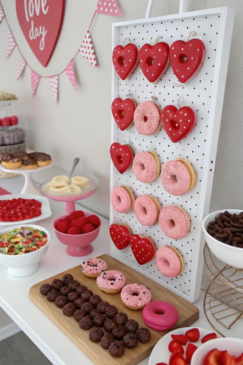 A confectionery station delivers a pleasant delicacy to your party configuration.
