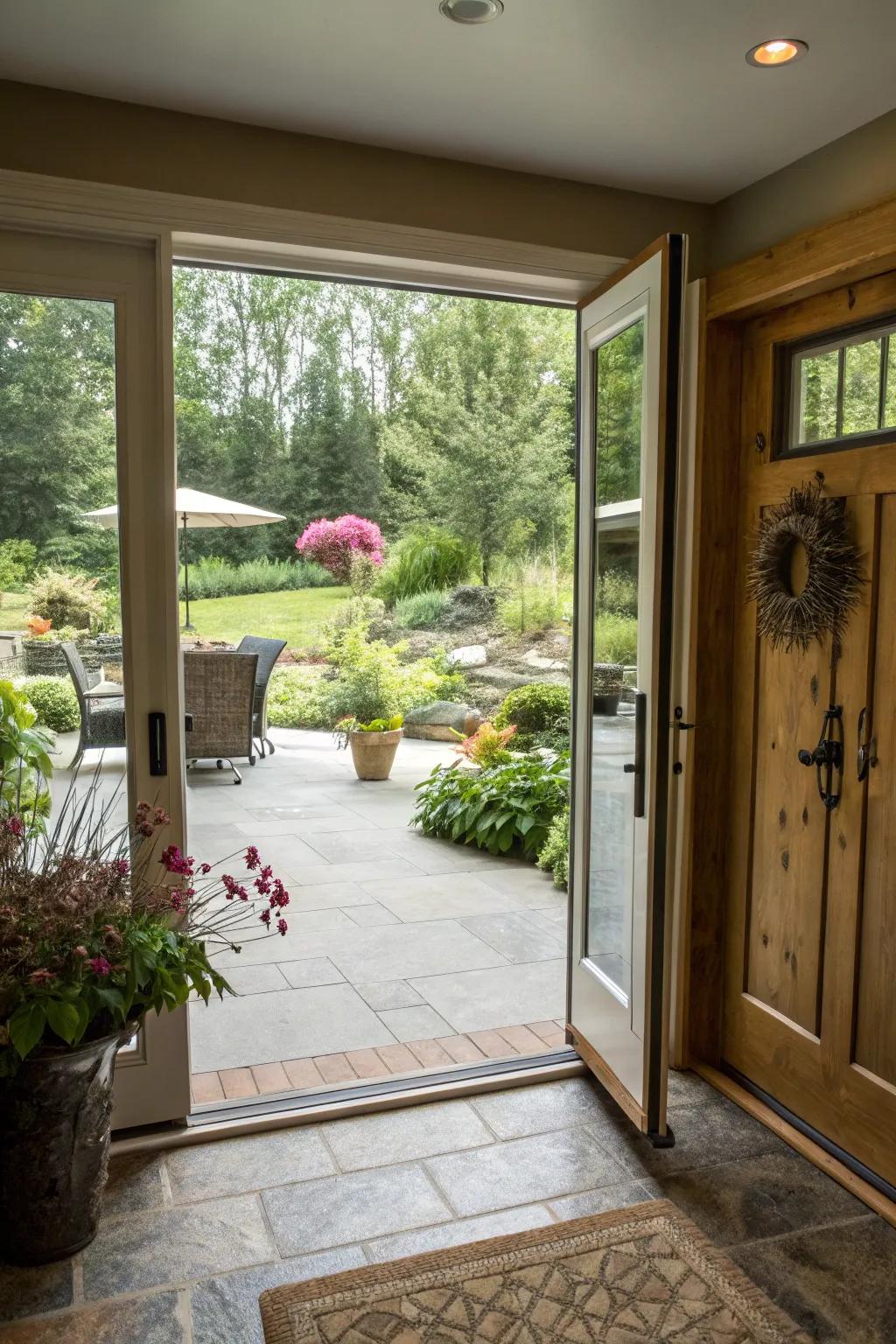 Direct and inviting access to outdoor spaces.