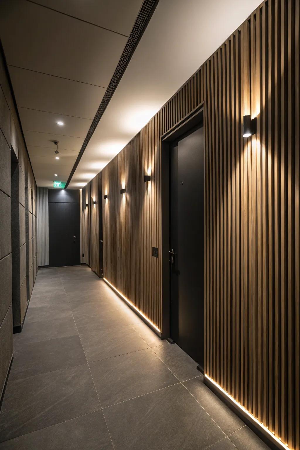 Enhance height with vertical slats.