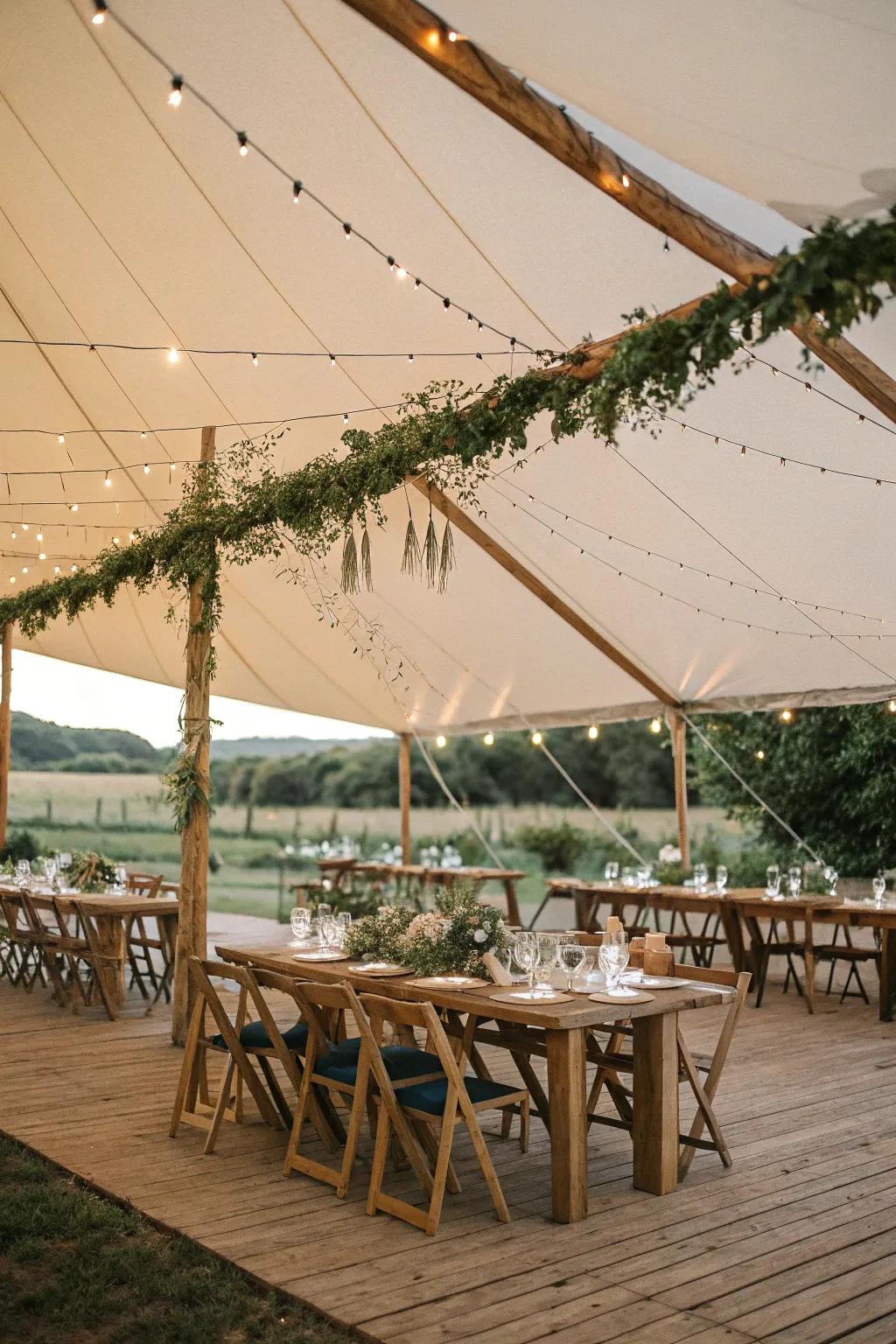 Country-style elements establish an inviting and comfortable atmosphere.